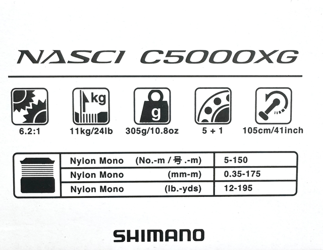 Moulinet Shimano Nasci C5000XG