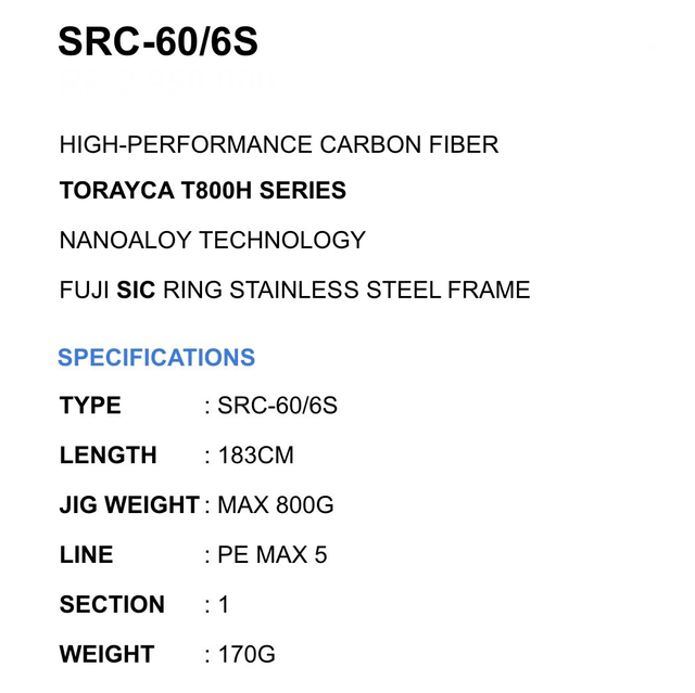 Canne Tridentech Silver Rays Casting 420gr/520gr/620gr/800gr