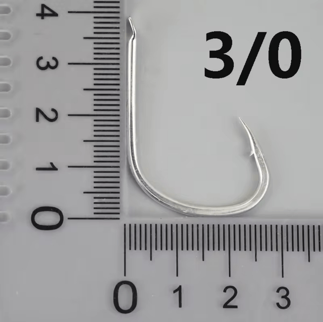 Assist Hook Monster Jigging 3/0 Stainless Steel wire line