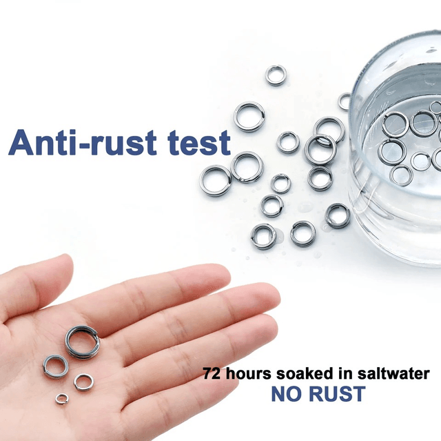 Anneaux brisés x10 pièces 10.5mm Ø 200LBS TEST