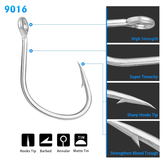 Assist hook SILVER MAGURO x6 et x50pcs tailles 4/0 - 5/5