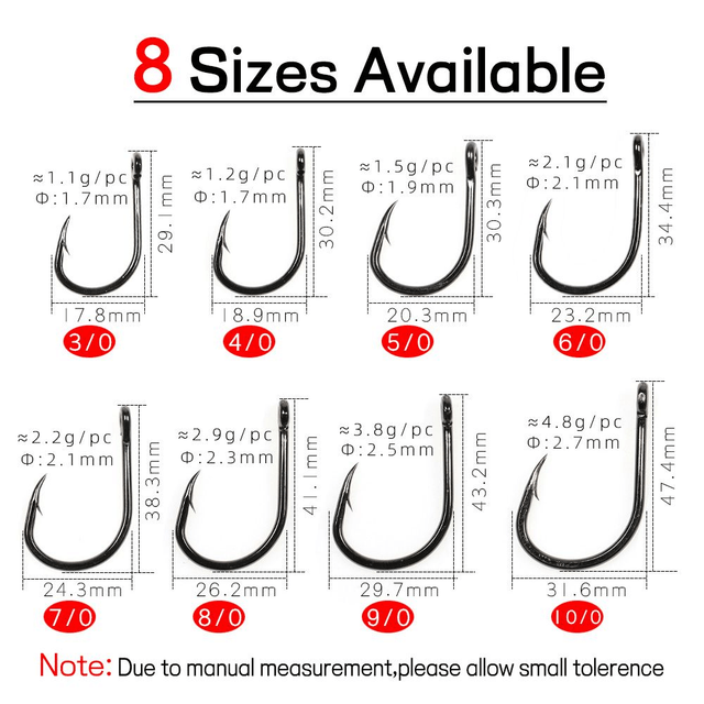 Black Maguro Assist hook x10 Pcs taille 3/0 à 11/0
