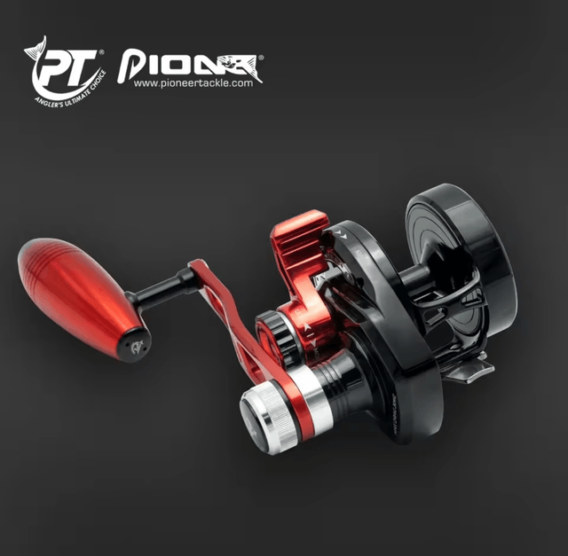 Moulinet Pioneer INFINIA XE 1 or 2 SPEED LEFT HANDLE (frein 30kg / 550m pE-2) 