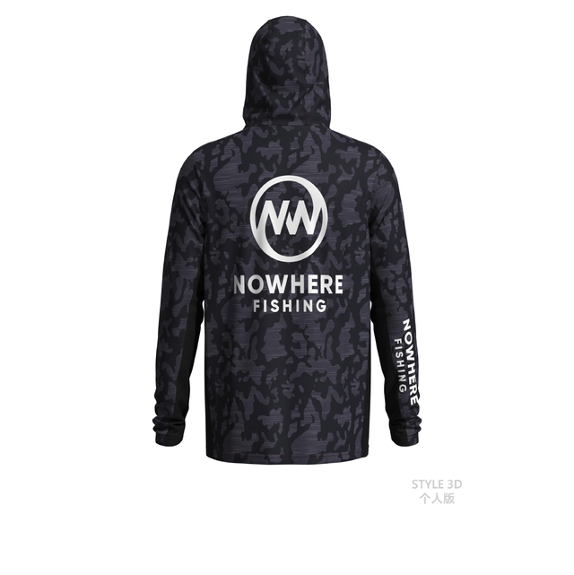 TSHIRT UPF 50+ NOWHERE FISHING CAMO Longsleeve 