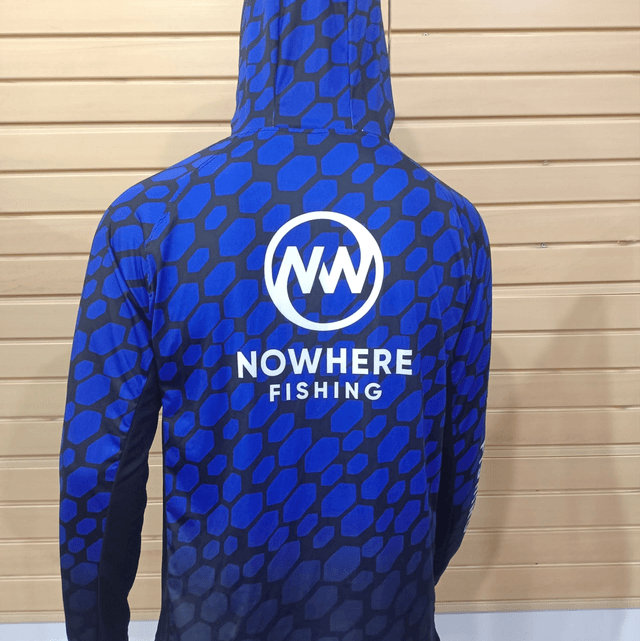 TSHIRT UPF 50+ NOWHERE FISHING BLUE SCALES Longsleeve 