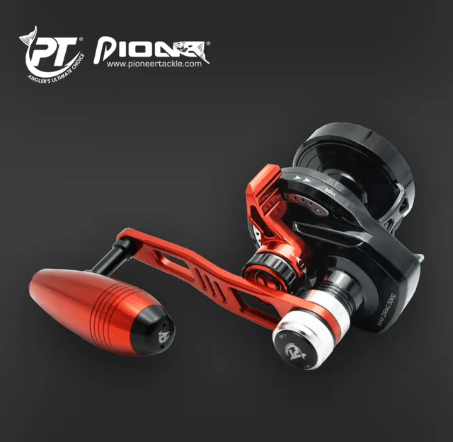 Moulinet Pioneer INFINIA XE 1 or 2 SPEED LEFT HANDLE (frein 30kg / 550m pE-2) 
