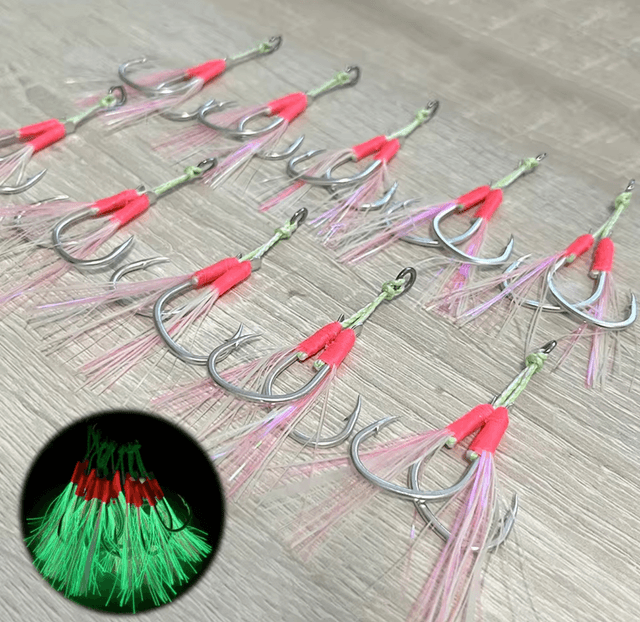 Assist Hook Monster Jigging 3/0 Stainless Steel wire line