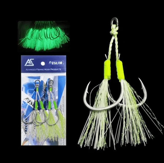 Assist Hook Cable Inox Phospho Atsuim 1/0-5/0